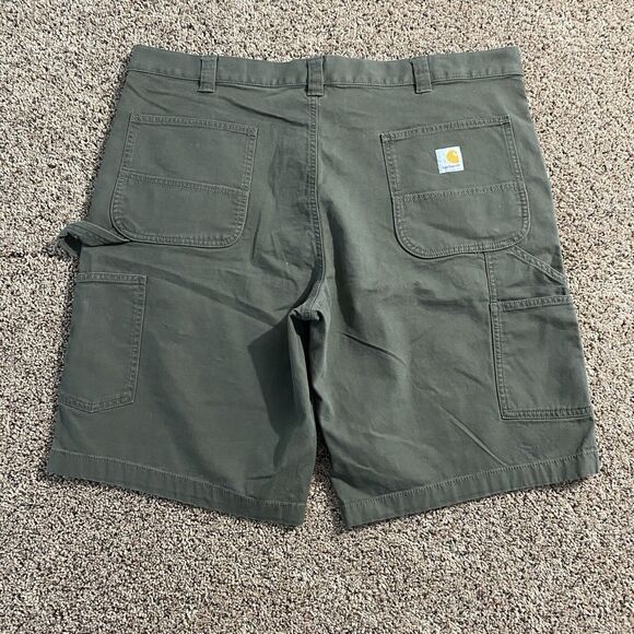 Carhartt Other - Men's 40 Carhartt Shorts 103652 Green 10.5” Rugged Flex Relaxed Fit Canvas Work